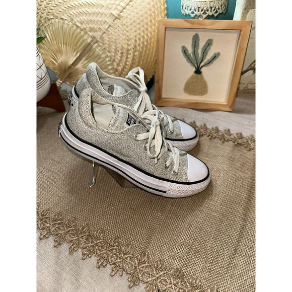Women’s size 5 Grey White Converse All Star Sneakers GUC - Picture 6 of 10